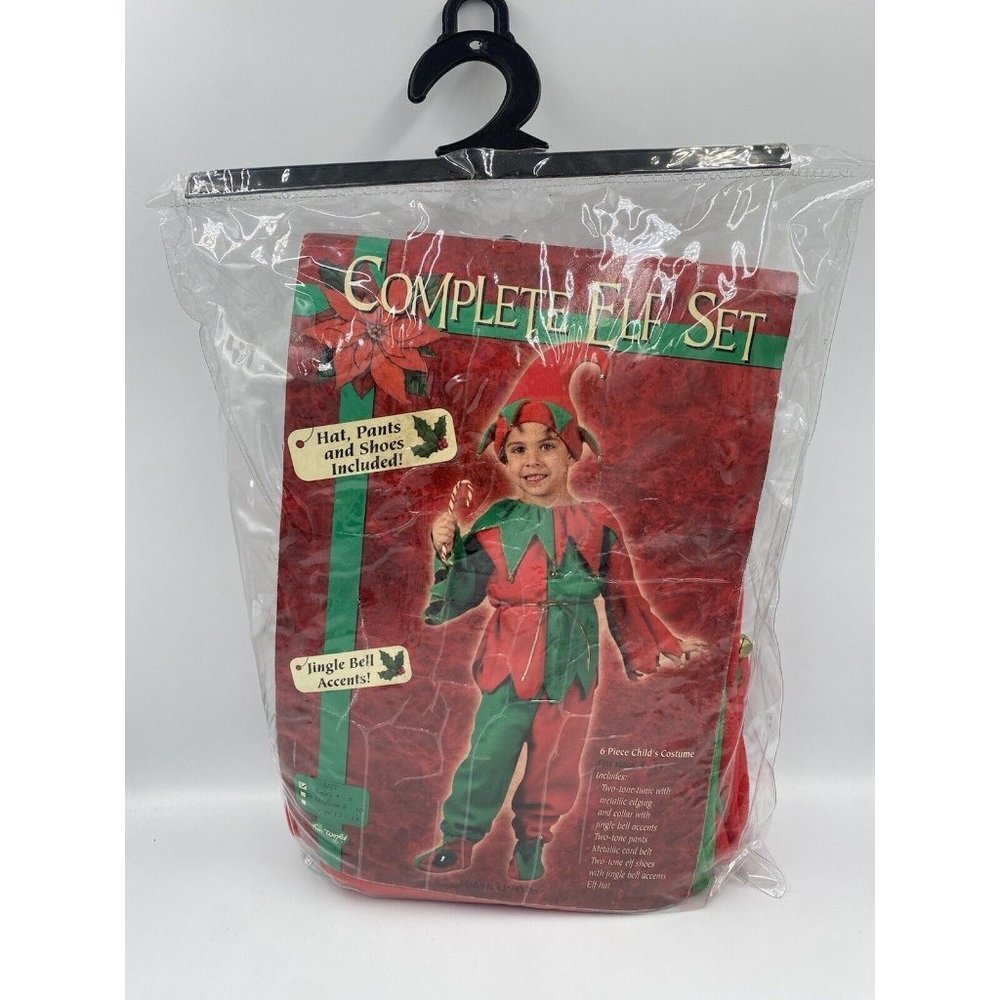 Fun World Youth Unisex Complete Elf Set Small 4-6‎ New- Package Tear